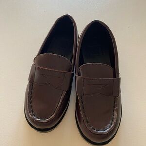 Janie & Jack Brown Leather Penny Loafers